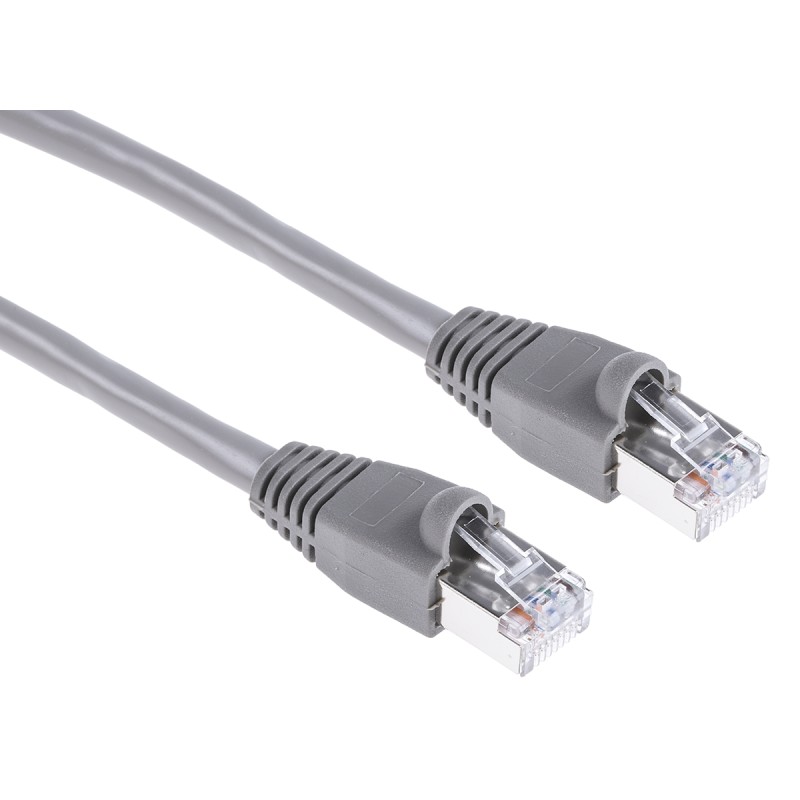 1 pcs - RS PRO Cat5e Male RJ45 to Male RJ45 Ethernet Cable, U/FTP, Grey, 3m