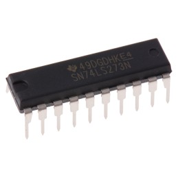 10 pcs - SN74LS273N Texas Instruments SN74LS273N Octal D Type Flip Flop IC, 20-Pin PDIP