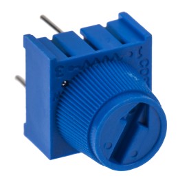 10 pcs - 3386F-1-501TLF 500Ω, Through Hole Trimmer Potentiometer 0.5W Top Adjust Bourns, 3386