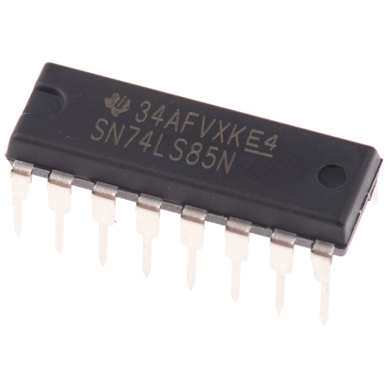 10 pcs - SN74LS85N Texas Instruments SN74LS85N, 4-Bit, Magnitude Comparator, Non-Inverting, 16-Pin PDIP