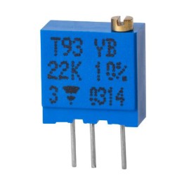 10 pcs - T93XA104KT20 100kΩ, Through Hole Trimmer Potentiometer 0.5W Side Adjust Vishay, T93