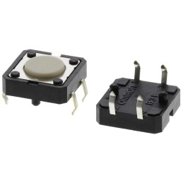 50 pcs - B3F-4000 Ivory Plunger Tactile Switch, SPST 50 mA @ 24 V dc 0.8mm Through Hole