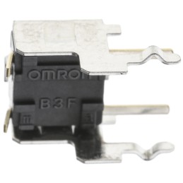 50 pcs - B3F-3120 Black Plunger Tactile Switch, SPST 50 mA @ 24 V dc 1.6mm Through Hole