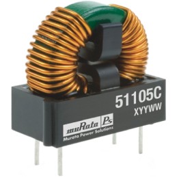 10 pcs - 51305C Murata 3 mH Leaded Inductor, 1.9A Idc, 97mΩ Rdc, 5100