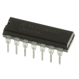 10 pcs - LM339N/NOPB LM339N/NOPB Texas Instruments, Quad Comparator, Open Collector O/P, 1.3μs 3 - 28 V 14-Pin MDIP