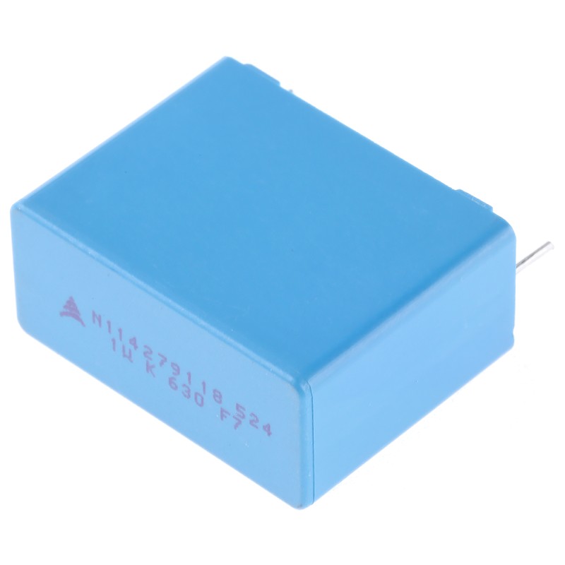 10 pcs - B32524Q8105K000 EPCOS B32524 Polyester Film Capacitor, 220 V ac, 630 V dc, ±10%, 1μF, Through Hole