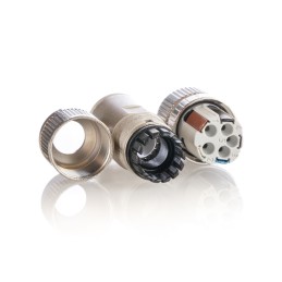 1 pcs - Phoenix Contact Circular Connector, 4 Contacts, Cable Mount, M12 Connector, Socket, Female, IP65, IP67, SACC Series