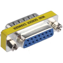 1 pcs - RS PRO D Sub Adapter Male 15 Way D-Sub to Female 15 Way D-Sub