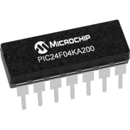 10 pcs - PIC24F04KA200-I/P Microchip PIC24F04KA200-I/P, 16bit PIC Microcontroller, PIC24F, 32MHz, 4 kB Flash, 14-Pin PDIP