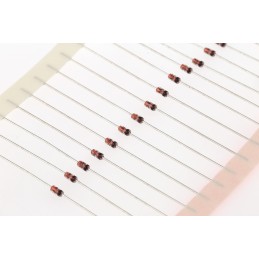 100 pcs - BZX79-C2V4,113 Nexperia, 2.4V Zener Diode 5% 500 mW Through Hole 2-Pin DO-35