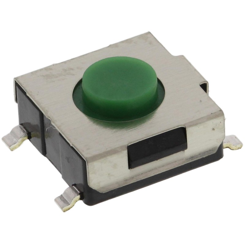 50 pcs - SKHMQLE010 Green Stem Tactile Switch, SPST 50 mA @ 12 V dc 3.1mm Surface Mount