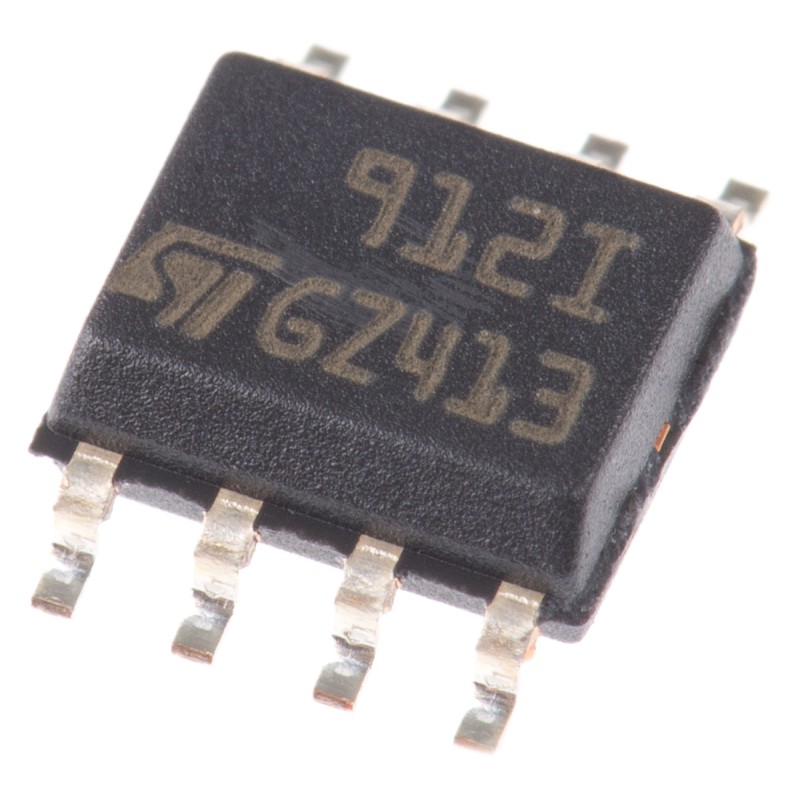 10 pcs - TS912ID TS912ID STMicroelectronics, Low Power, Op Amp, RRIO, 1MHz, 3 - 15 V, 8-Pin SOIC