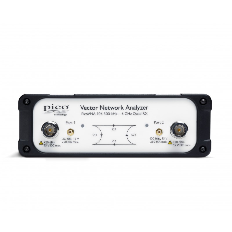 1 pcs - Pico Technology PicoVNA 106 PC USB 300 kHz - 6GHz Vector Network Analyzer, Factory Calibrated