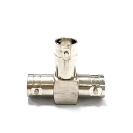 1 pcs - RS PRO Tee 50Ω Coaxial Adapter BNC Socket to BNC Socket 250MHz