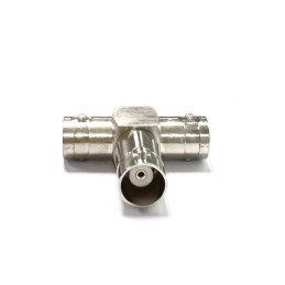 1 pcs - RS PRO Tee 50Ω Coaxial Adapter BNC Socket to BNC Socket 250MHz