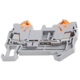5 pcs - Phoenix Contact QTC 1.5 Series Grey Feed Through Terminal Block, 0.25 - 1.5mm², Single-Level, Quick Connect
