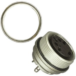 1 pcs - Amphenol, signalmate C091 12 Pole M16 Din Socket, 3.0A, 150.0 V IP67, Screw On, Panel Mount