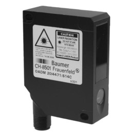 1 pcs - Baumer Distance Photoelectric Sensor, Block Sensor, 50 mm Detection Range