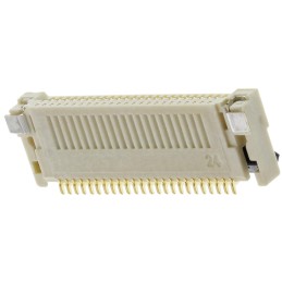 100 pcs - Omron, XF2M 0.5mm Pitch 24 Way Right Angle Female FPC Connector, Top and Bottom Contact