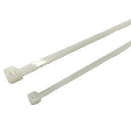 1 Bag of 100 - RS PRO Cable Tie, 265mm x 3.6 mm, Natural Nylon