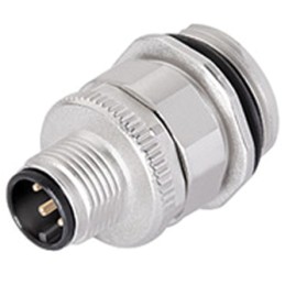 1 pcs - binder Circular Connector, 5 Contacts, Panel Mount, M12 Connector, Plug, Female, IP67, 713 Series