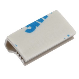 1 Pack of 100 - RS PRO Grey PVC Flat Cable Clamp, 9mm Max. Bundle