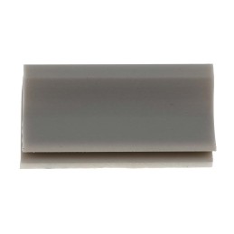 1 Pack of 100 - RS PRO Grey PVC Flat Cable Clamp, 9mm Max. Bundle