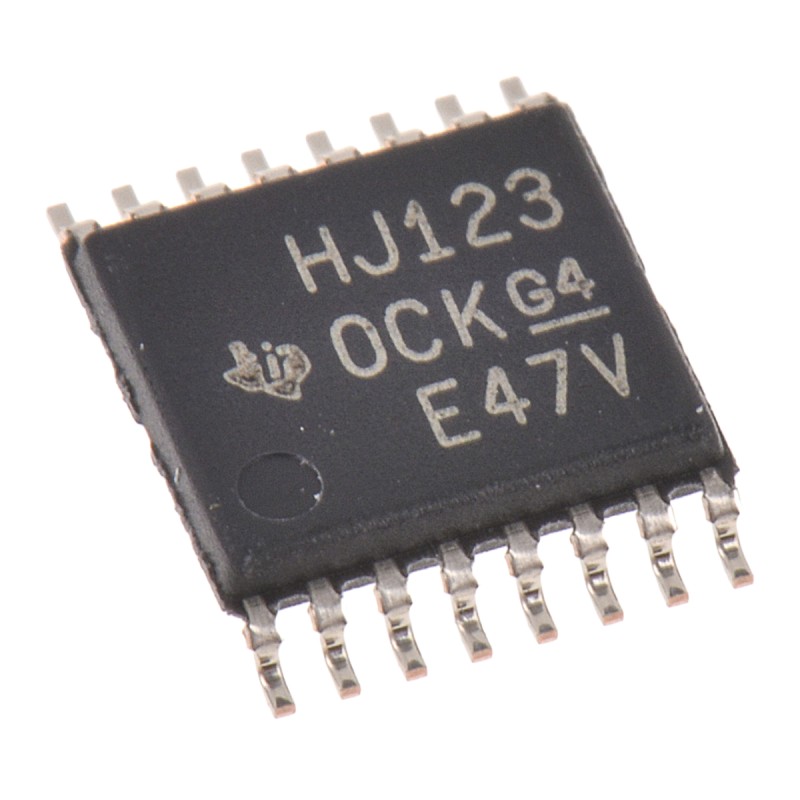 100 pcs - CD74HC123PWR Texas Instruments CD74HC123PWR, Dual Monostable Multivibrator 5.2mA, 16-Pin TSSOP
