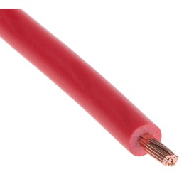 1 Reel of 25 M - RS PRO Red 1 mm² Hook Up Wire, 18 AWG, 32/0.2 mm, 25m, PVC Insulation