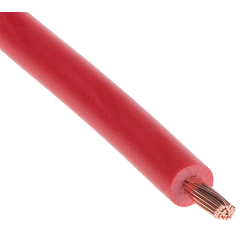 1 Reel of 25 M - RS PRO Red 1 mm² Hook Up Wire, 18 AWG, 32/0.2 mm, 25m, PVC Insulation