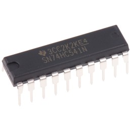 10 pcs - SN74HC541N Texas Instruments SN74HC541N Octal-Channel Buffer & Line Driver, 3-State, 20-Pin PDIP