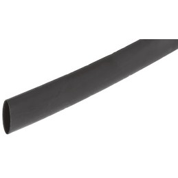1 pcs - HellermannTyton Adhesive Lined Heat Shrink Tubing, Black 8mm Sleeve Dia. x 1.2m Length 4:1 Ratio, TA42 Series