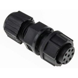 1 pcs - Amphenol Industrial Circular Connector, 8 Contacts, Cable Mount, Socket, Female, IP67, Ceres Series