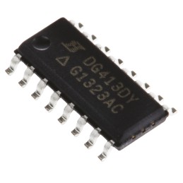 10 pcs - DG413DY-E3 Vishay DG413DY-E3 Analogue Switch Quad SPST 15 V, 18 V, 24 V, 28 V, 16-Pin SOIC