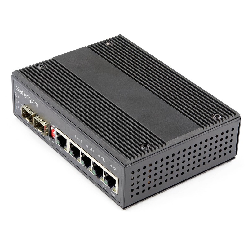 1 pcs - StarTech.com IES1G52UP12V, Unmanaged 6 Port Gigabit Switch With PoE