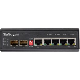 1 pcs - StarTech.com IES1G52UP12V, Unmanaged 6 Port Gigabit Switch With PoE