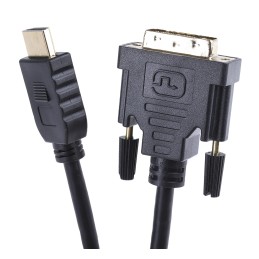 1 pcs - RS PRO 1920x1200 Male HDMI to Male DVI-D Dual Link Cable, 3m