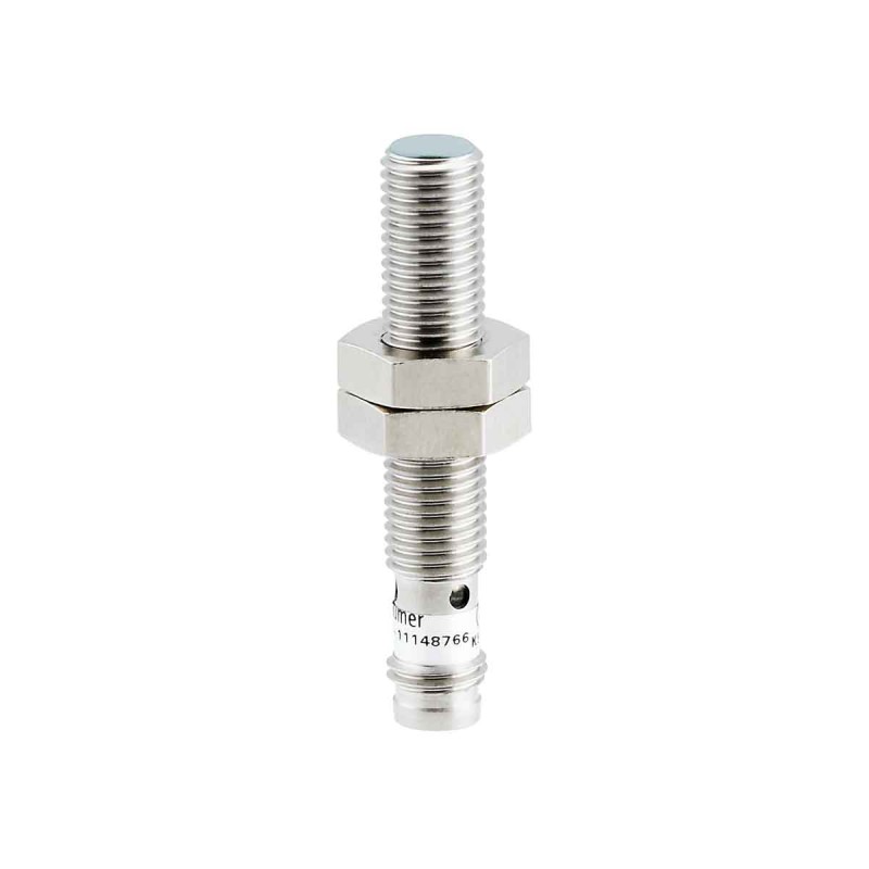 1 pcs - Baumer Inductive Barrel-Style Proximity Sensor, M8 x 1, 3 mm Detection, Analogue, IO-Link Output, 8 - 36 V dc,
