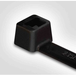 1 Bag of 100 - HellermannTyton Cable Tie, 390mm x 4.6 mm, Black Polyamide 6.6 (PA66), Pk-100
