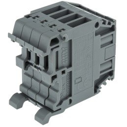 1 pcs - Entrelec Distribution Block, 4 Way, 4mm², 32A, 800 V, Grey
