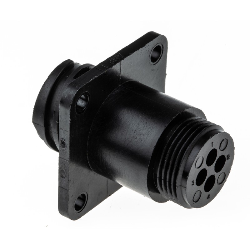 1 pcs - TE Connectivity Circular Connector, 4 Contacts, Panel Mount, Socket, Male, CPC Series 1 Series