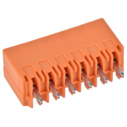 5 pcs - Weidmuller 3.5mm Pitch 6 Way Pluggable Terminal Block, Header, Through Hole, Solder Termination