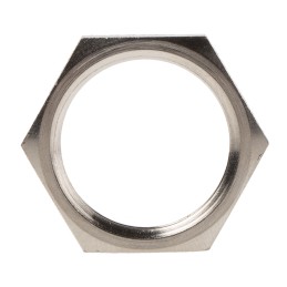 5 pcs - Lapp Silver Nickel Plated Brass Cable Gland Locknut, M25 Thread