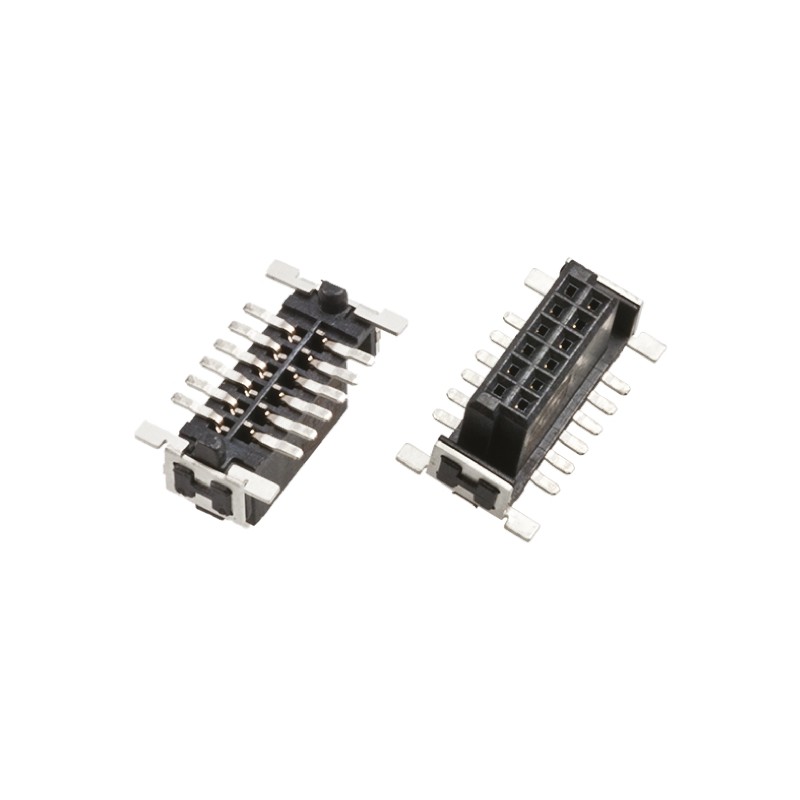 5 pcs - Harting Har-Flex Series Straight Surface Mount PCB Socket, 12-Contact, 2-Row, 1.27mm Pitch, Solder Termination