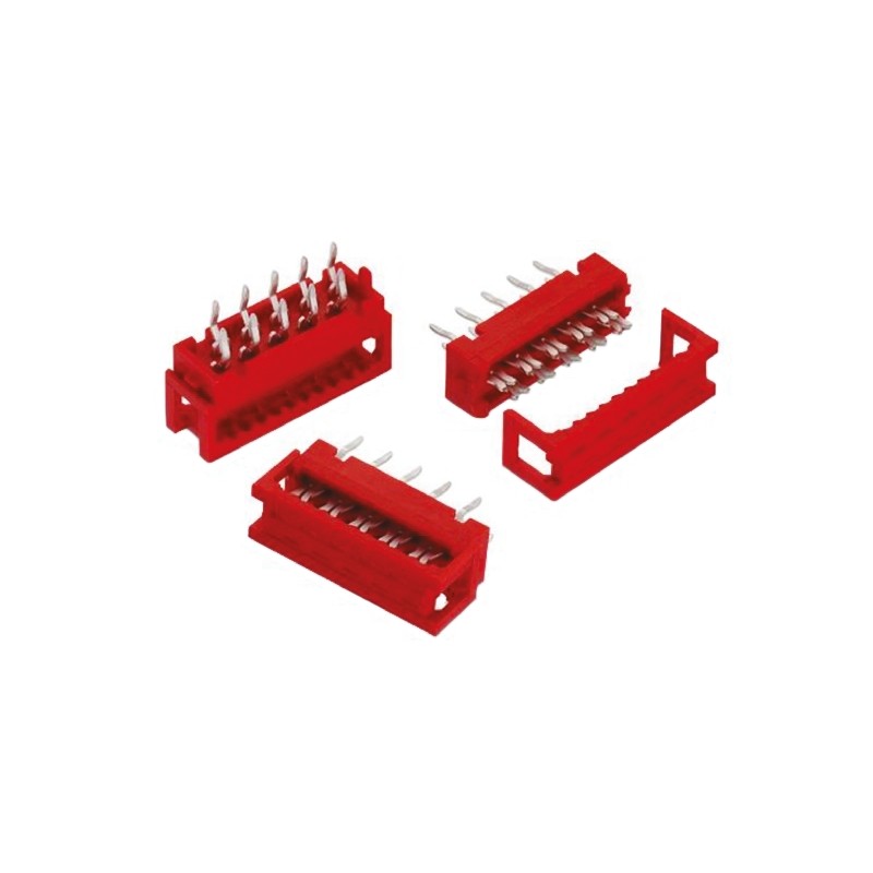5 pcs - Wurth Elektronik 4-Way IDC Connector Plug for Through Hole Mount, 2-Row