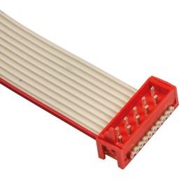 5 pcs - TE Connectivity Micro-MaTch Series Flat Ribbon Cable, 10-Way, 1.27mm Pitch, 100mm Length, Micro-MaTch IDC to