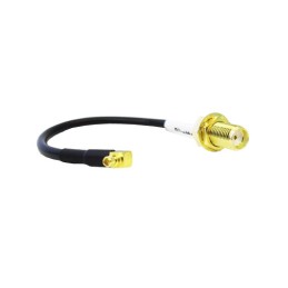 1 pcs - Siretta ASM Series Male MMCX to Female SMA Coaxial Cable, 150mm, RG174 Coaxial, Terminated