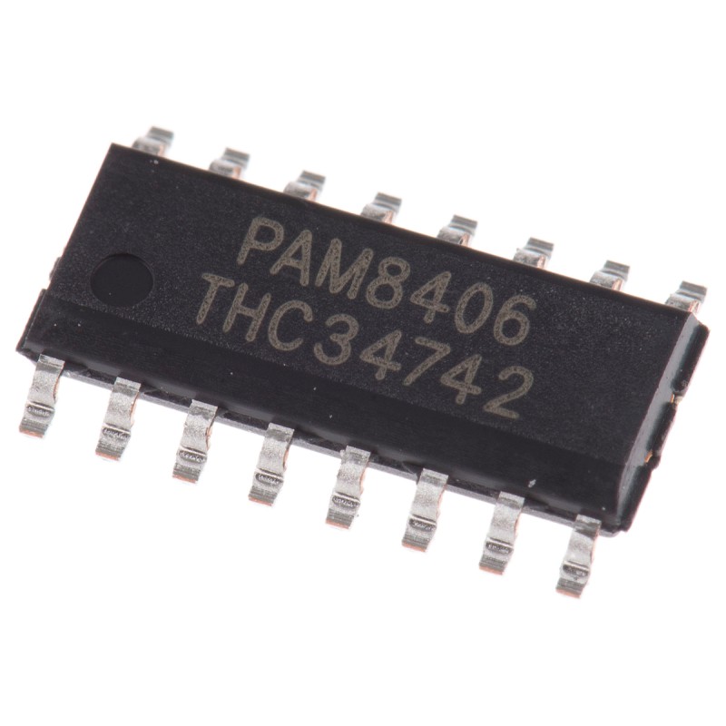 50 pcs - PAM8406ER DiodesZetex,Audio1.8W, 16-Pin SOP PAM8406ER