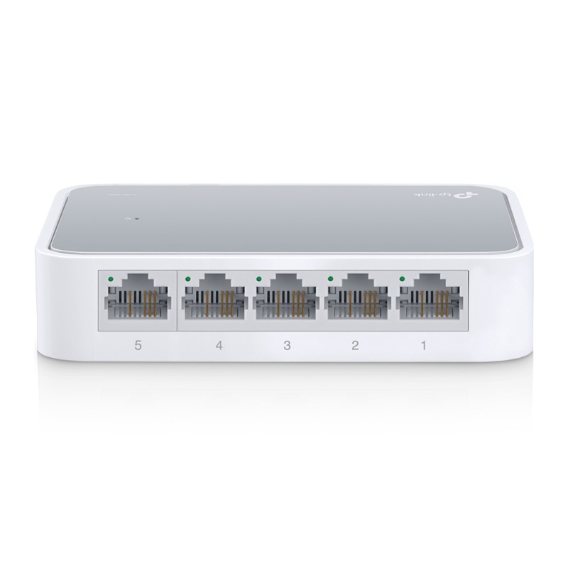 1 pcs - TP-Link Unmanaged 5 Port Ethernet Switch Type G - British 3-Pin