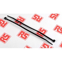 1 Bag of 100 - RS PRO Cable Tie, 203mm x 4.6 mm, Black Nylon, Pk-100